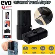 Travel Adapter International Power Plug AU US UK EU Universal With 3 USB Type C
