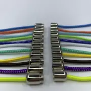 2 pair No Tie Elastic Shoe laces strings for Sneakers Running Canvas kids adults