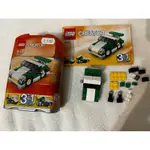 二手兒童玩具/積木玩具，正版 LEGO 樂高 CREATOR 6910綠色跑車/迷你跑車3 IN 1