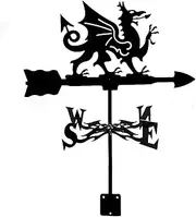 Wind vanes, Outdoor Garden Weathervanes Weather Vanes Vintage Dragon Style Wind Direction Indicator for Yard Roof Farm Decorate Corrosion Resistant and Long-Lasting