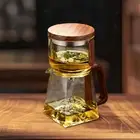 Water Separation Glass Teapot with Infuser Tea Set for Camping Home Use Bar