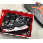 正版 NIKE AIR JORDAN 4 OG BRED 男女中小鞋 308497-060 休閒鞋