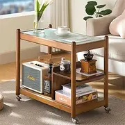 [HX Dream] Side Table,Coffee Table,End Table with with Universal Wheels,Suitable for Living Room, Balcony, Garden,Room