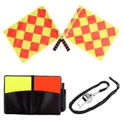 Red and Yellow Cards Set for Referee in Football Match. Soccer Referee3682