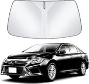 Car Sun Shade Front Windshield Compatible with Toyota Camry Custom Fit LE XSE XLE Hybrid SE Sedan Upgraded 2025 2024 2023 2022 2021 2020 2019 2018 Window Sunshade Protector Shield Sun Visor Cover