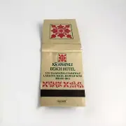 OUTRIGGER Ka'anapali Beach Hotel Lahaina Maui Hawaii Souvenir Matchbook Unstruck
