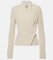 [Isabel Marant] Isabel Marant Loyana wool-blend jacket AU 14 white