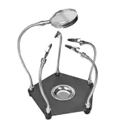 Table Soldering Helping Hands with Clip Magnifier for PCB Board Weld8261