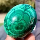 162G Natural glossy Malachite egg transparent cluster crystal mineral sample
