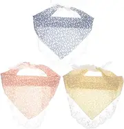 [BESTYASH] Triangle Turban Headwrap for Women Turbans for Women Hair Ties Hair Bandanas for Women Triangle Kerchief Headband Floral Scarf Headband Scarves Polyester Spandex