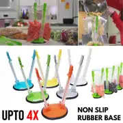 Hands Free Bag Holder Clips Baggy Rack Kitchen Non Slip Zip lock Storage Bags