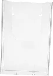 HAPINARY Clear Wall Mounted File Organizer Transparent Brochure Holder for Magazines Documents and Pamphlets Design for Office Use Stylish and Functional Storage