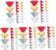 COHEALI 5sets Bracelet Magnetic Buckles Jewelry Clasps DIY Jewelry Making Clasps Heart Shape Magnetic 20pcs*5