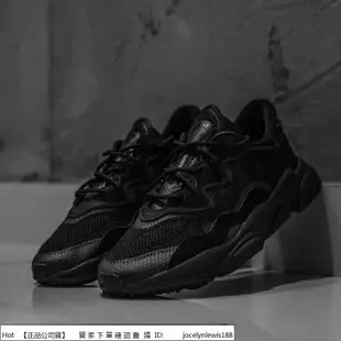 Adidas Originals Ozweego 黑 全黑 網布 透氣 拼接 慢跑鞋 運動鞋 EE6999