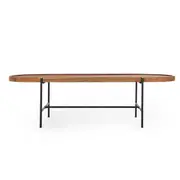 dBodhi Coco Oval Coffee Table - Rectangular Legs