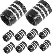 TINEASUR 10pcs Car Valve Caps Durable Tire Valve Covers with Seal Feature Lightweight Design for Easy Replacement Suitable for All Vehicles Enhances Appearance