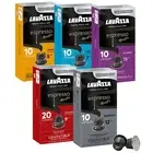 Variety Pack Aluminum Espresso Capsules Compatible with Nespresso Original Ma...