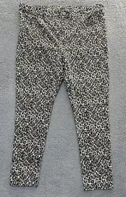 American Eagle Next Level Stretch Leopard Print Skinny Pants Womens 22 40x30 NEW