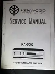 Kenwood KA-500 Amplifier Service Manual Stereo Integrated Photocopy