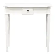 Nueva 1 Drawer Carved Sofa Table - White