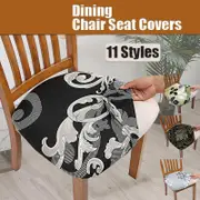 Stretch Dining Chair Seat Covers Removable Seat Cushion Slipcovers Protector Au - A