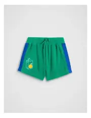 [Seed Heritage] Side Stripe Shorts in Tennis Green