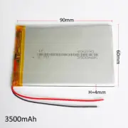 3.7V 3000mAh Li-polymer Rechargeable Battery 406090 LiPo Cell for GPS Mp3 Reader