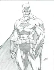 Batman Original pencil sketch Art by Leonardo Gondim, DC comics