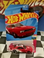 Hot Wheels 2022 HW Drift 3/5 207 Dodge Challenger Drift Car Red MC5