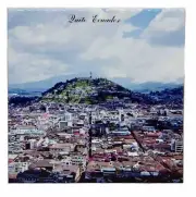 Quito Ecuador Ceramic Tile Trivet Coaster Travel Souvenir 4" x 4"