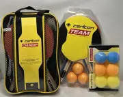 Table Tennis Bats And Balls Carlton 4 Player Ping Pong