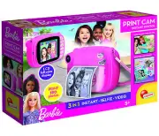 Lisciani 97050 - Barbie Print Cam Instant Camera Printer Camera Photos Kids
