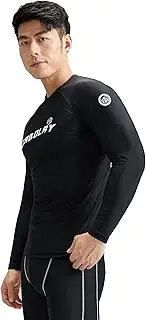 [SANANG] Men Rashguard Lycra Long Sleeve Sun Shirt Surfing Sunscreen UV Quick Dry Swimwear Protect T-Shirt 5XL