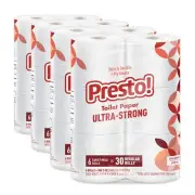 Presto Ultra Strong Toilet Paper 24 Mega Rolls Septic Safe 80 Stronger