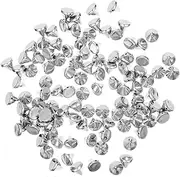 KONTONTY DIY Embellishment Rivets 300 Pcs Cone Spikes Rivet Hand-Sewn Beaded Charms Flat Spikes