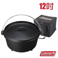 在飛比找蝦皮購物優惠-【美國 Coleman】12吋_平底 SF荷蘭鍋 可全雞 鑄