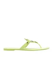 Miller logo-motif flip flops US10.5 Green