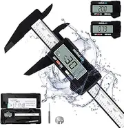 STORMHERO Digital Caliper, 0-6"/150mm Vernier Calipers, Electronic Micrometer Caliper with LCD Screen, Measuring Tool, Auto-Off, Inch and Millimeter Conversion Caliper Tool