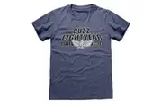 Toy Story Unisex Adult Buzz Lightyear Badge T-Shirt (Heather Navy) - UTHE3140
