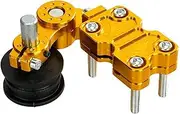 MagiDeal Motorcycle Chain Adjuster Aluminum Alloy Professional Versatile High Performance Regulator Tensioner Guide for Dirt Bike, Yellow