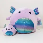 Squishmallows Monica the Axolotl 10" & 3.5" Clip On BNWT 2pcs
