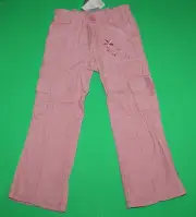 4 NWT Pumpkin Patch COUNTRY ESTATE Light Pink Corduroy Cargo PANTS Girls