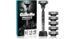 Gillette Mach3 Carbon Razor with Stand + 6 Replacement Blades