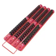 Portable Tool Socket Organizer Tray, 80 Sockets, 1/4-Inch to 1/2-Inch Clips (...