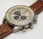 Citizen Eco-Drive Weekender, Chrono Stainless Leather Quartz Watch - CA4500-08X
