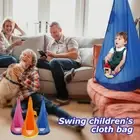 Kids Pod Swing Seat without Cushions Folding Hanging Child Hammock Chair Ruuns;T