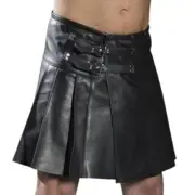 Modern Day Warrior Style Sheep Leather Kilt For Men