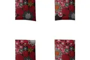 4x Karlstert Reusable 55x40cm Foldaway Pocket Bag Shopping Carry Storage Assort