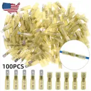 100PCS 12-10 Gauge Heat Shrink Female&Male Spade Crimp Terminals Wire Connectors
