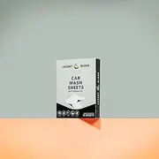 [Lucent Globe] Car Wash Sheets – Makes a Liquid. Eco-Friendly, Plastic-Free & pH Neutral Car Soap | Ultra-Concentrated Biodegradable Wash with Carnauba Wax | No Dyes or Toxic Chemicals (15 Sheets)